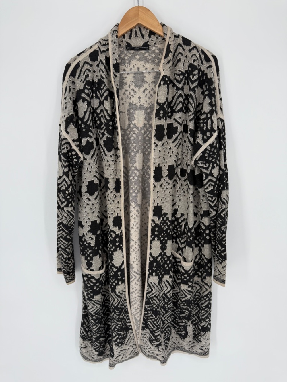 Peruvian Connection Pima Cotton Long Cardigan Duster Size XL